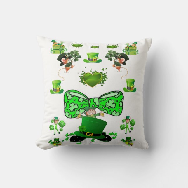 St. Patrick's Day Pillow Kissen (Vorderseite)