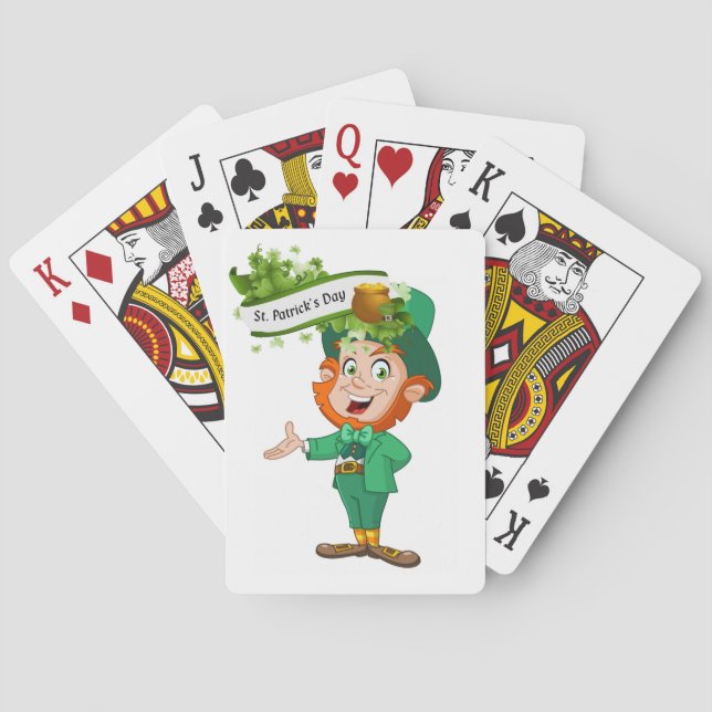 St. Patrick's Day Playing Card Deck Spielkarten (Rückseite)