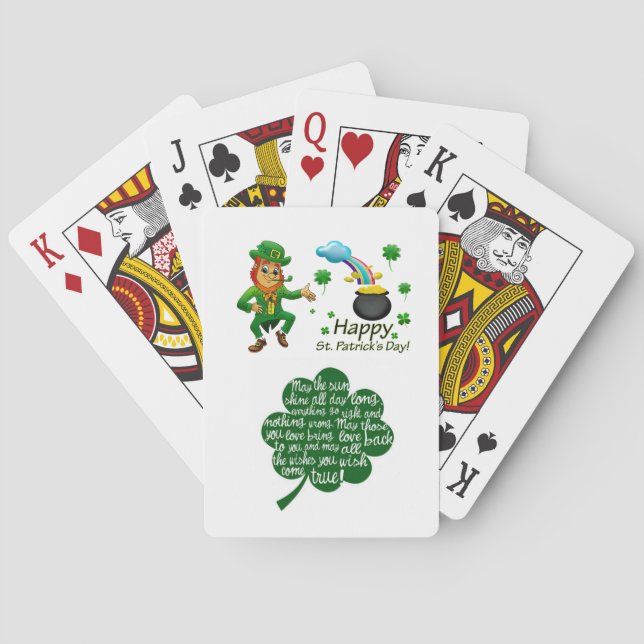 St. Patrick's Day Playing Card Deck Spielkarten (Rückseite)