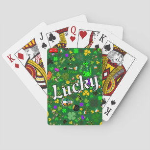 St. Patrick's Day Poker Game Good Lucky Charms Spielkarten