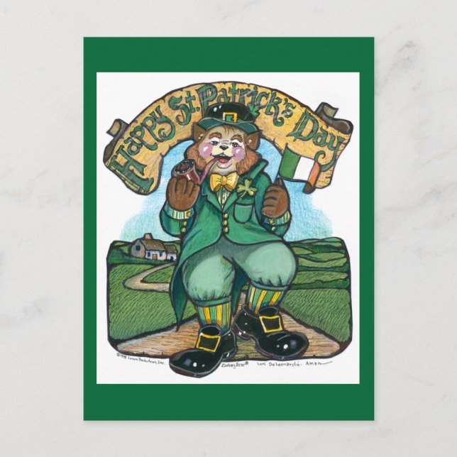 St Patricks Day Post Card Postkarte (Vorderseite)