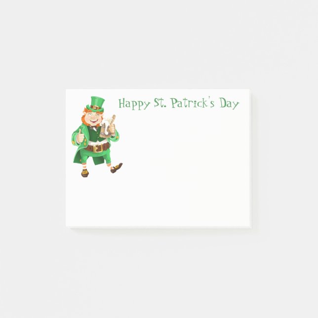 St. Patrick's Day Post-it Klebezettel (Vorderseite)