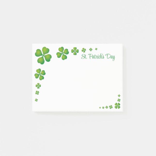 St. Patrick's Day  Post-it Klebezettel (Vorderseite)