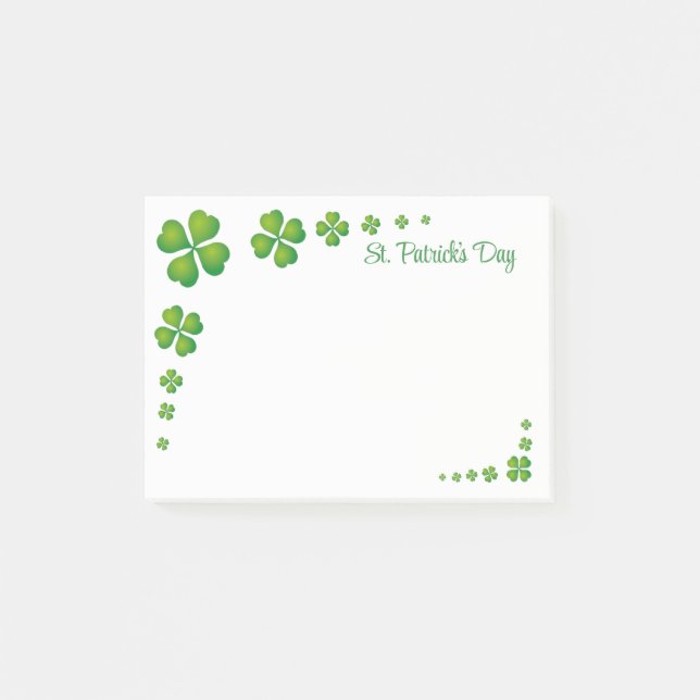 St. Patrick's Day Post-it Klebezettel (Vorderseite)