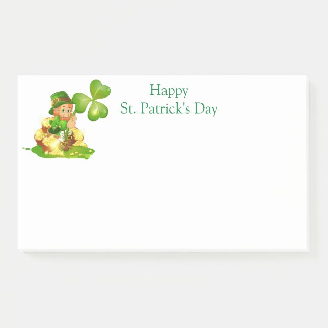 St. Patricks Day Post-it-Notes Post-it Klebezettel (Vorderseite)