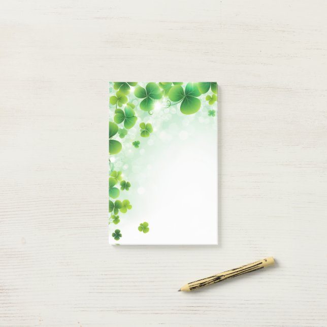 St. Patrick's Day Post-it-Notes Post-it Klebezettel (Auf Schreibtisch)