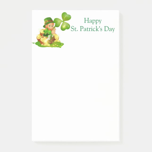 St. Patricks Day Post-it-Notes Post-it Klebezettel (Vorderseite)