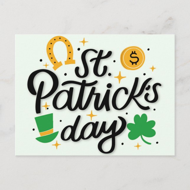 St Patricks Day Postcard Postkarte (Vorderseite)