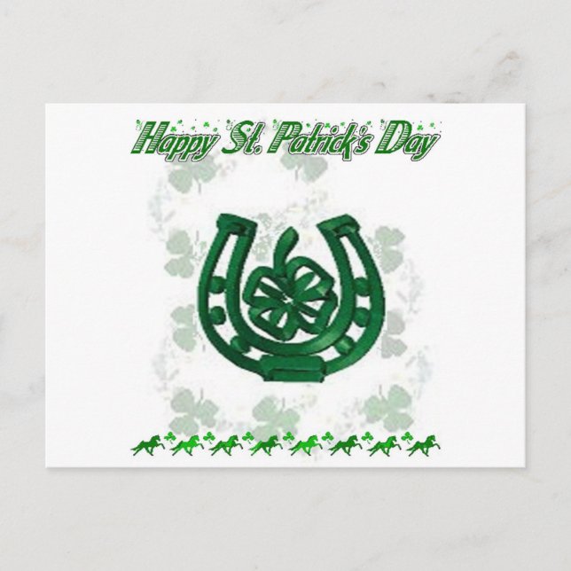 St. Patrick's Day Postkarte (Vorderseite)