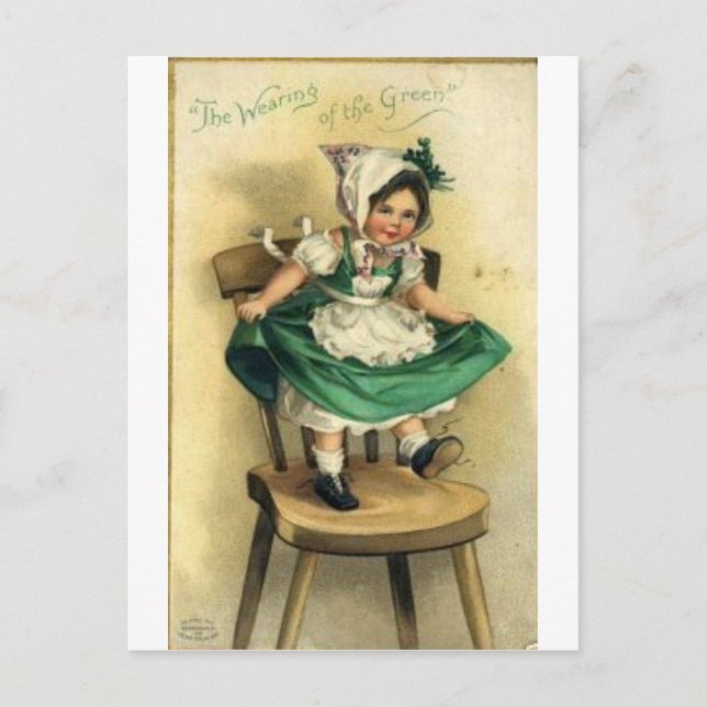 St. Patrick's Day Postkarte (Vorderseite)
