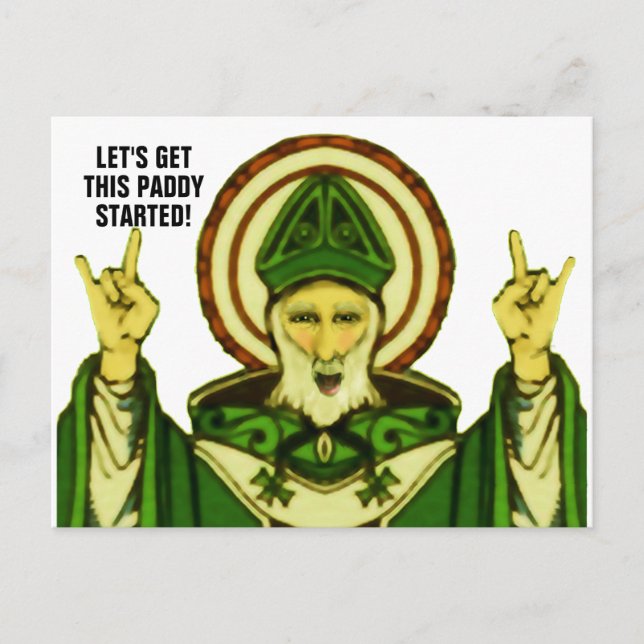 St. Patrick's Day Postkarte (Vorderseite)
