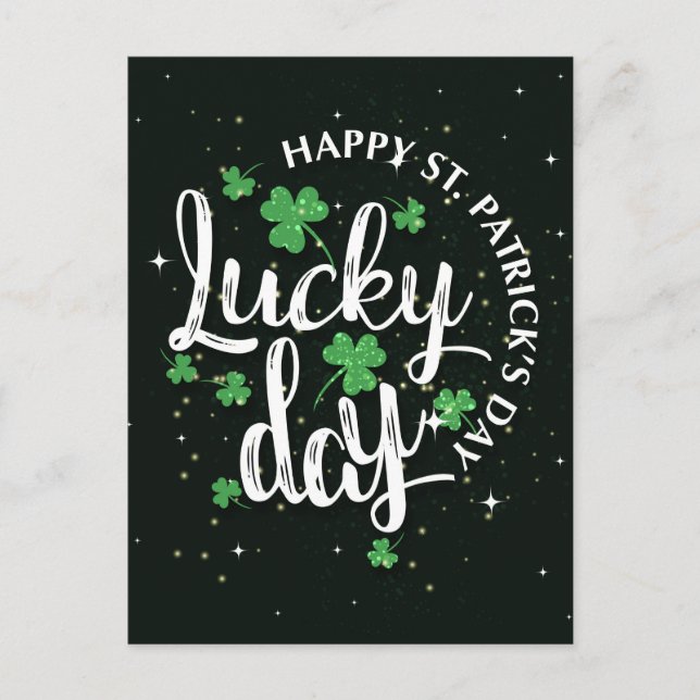St. Patrick's Day Postkarte (Vorderseite)