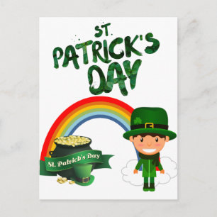 St. Patrick's Day Postkarte