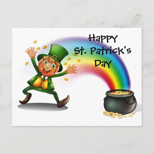 St. Patrick's Day Postkarte (Vorderseite)