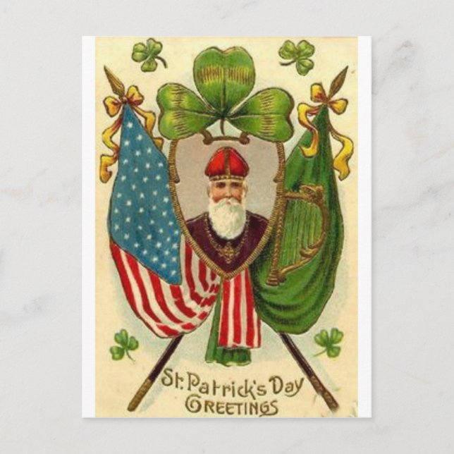 St. Patrick's Day Postkarte (Vorderseite)