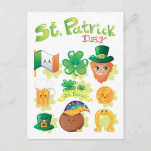 St. Patrick's Day Postkarte