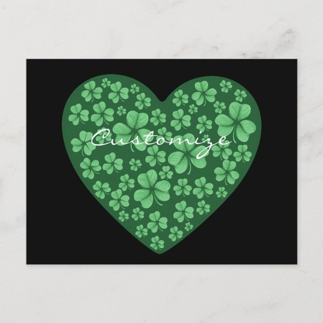 St. Patrick's Day Postkarte (Vorderseite)