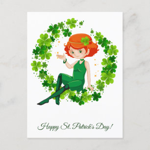 St. Patrick's Day. Postkarte