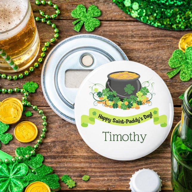St. Patrick's Day Pot of Gold Flaschenöffner (Von Creator hochgeladen)