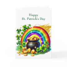 St Patricks Day Pot of Gold Illustration