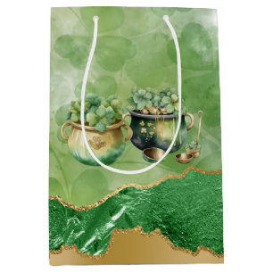 St. Patrick's Day Pots of Gold Irish Clovers Mittlere Geschenktüte