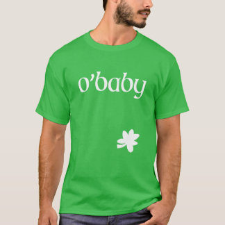 St. Patrick's Day Pregnancy Ankündigung O'baby St. T-Shirt