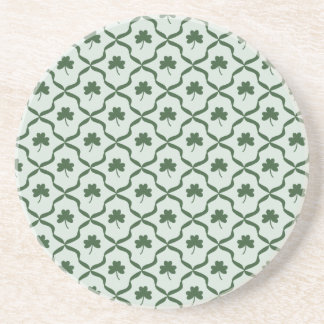 St. Patrick's Day Preppy Shamrock Clover Lattice  Getränkeuntersetzer