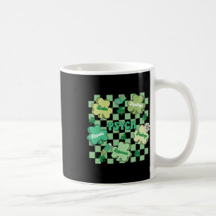 St Patrick's Day, Psychologin der Groovy Retro Sch Kaffeetasse
