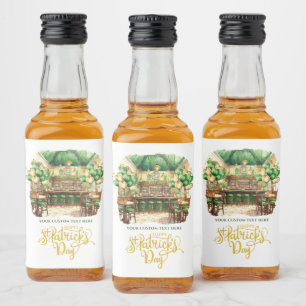 St. Patrick's Day Pub Party Custom Alkoholflaschenetikett