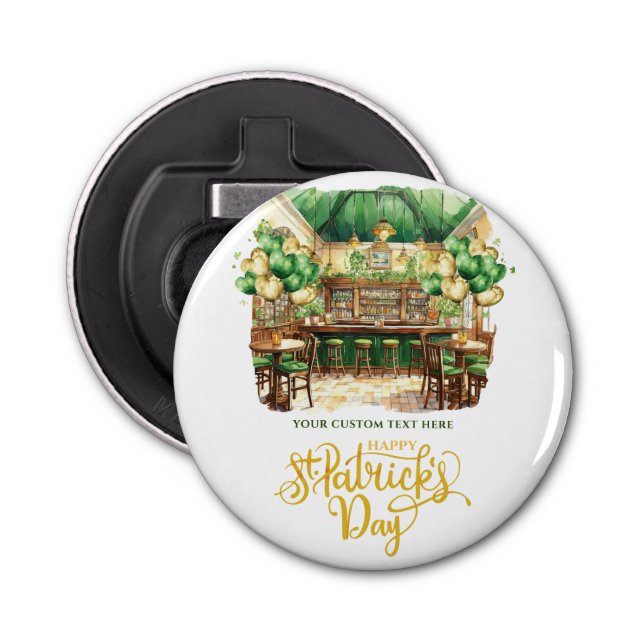 St. Patrick's Day Pub Personalisiert Flaschenöffner (Vorderseite)