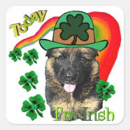 St. Patricks Day Quadratischer Aufkleber