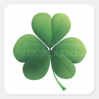 St. Patrick's Day Quadratischer Aufkleber