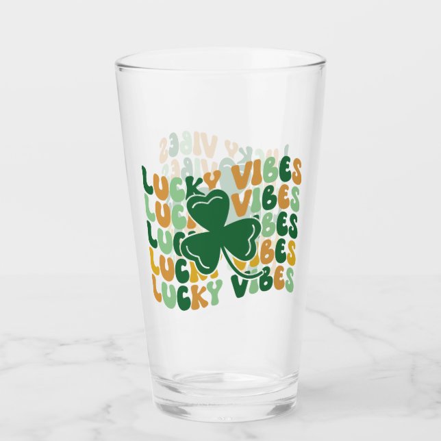 St Patrick's Day Quote Glass Glas (Vorderseite)
