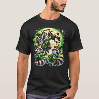 St. Patrick's Day Raccoon T - Shirt