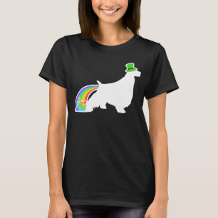 St Patrick's Day Rainbow Dog English Springer Well T-Shirt