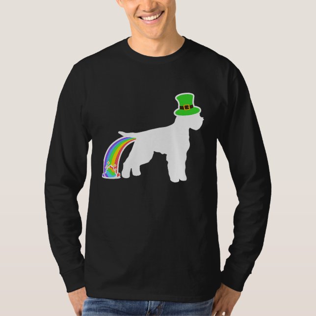 St Patrick's Day Rainbow Dog  Lagotto Romagnolo T-Shirt (Vorderseite)