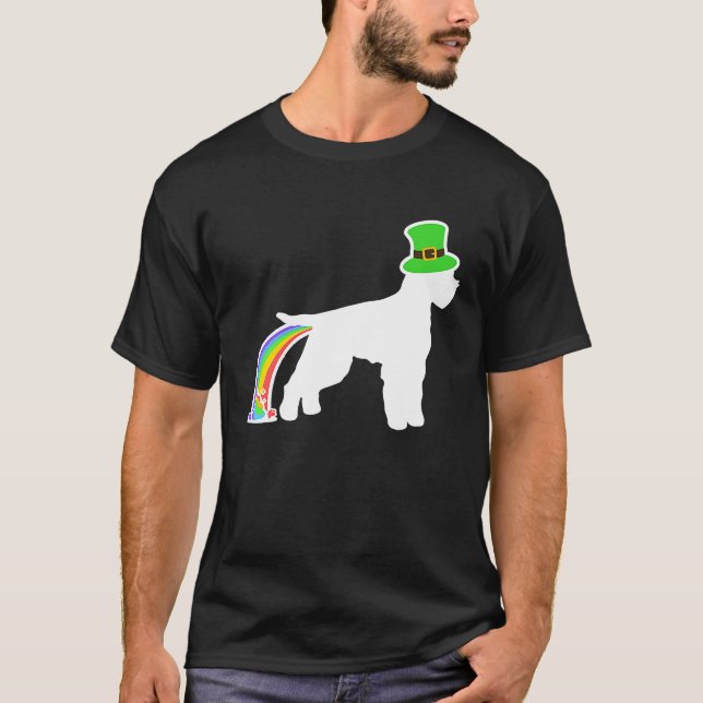 St Patrick's Day Rainbow Dog  Lagotto Romagnolo T-Shirt (Vorderseite)