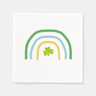 St Patricks Day Rainbow Irish Serviette