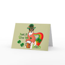 St. Patrick's Day Rat Terrier