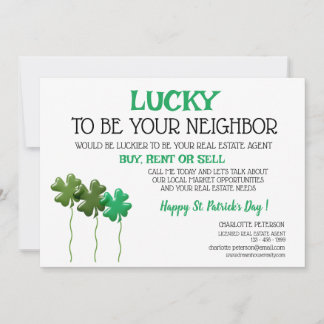 St Patrick's Day Real Anwesen Feiertagskarte