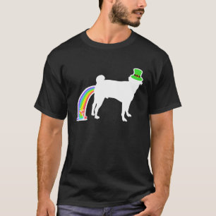 St. Patricks Day Regenbogenhund Puggle T-Shirt
