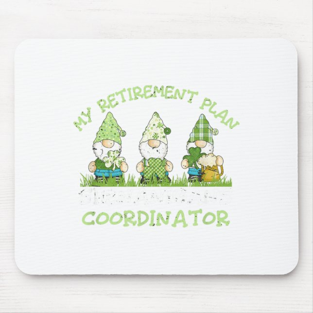 St Patrick's Day Retirement Irish Retiring Party S Mousepad (Vorne)