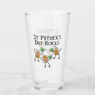 St. Patrick's Day Rocks Glas