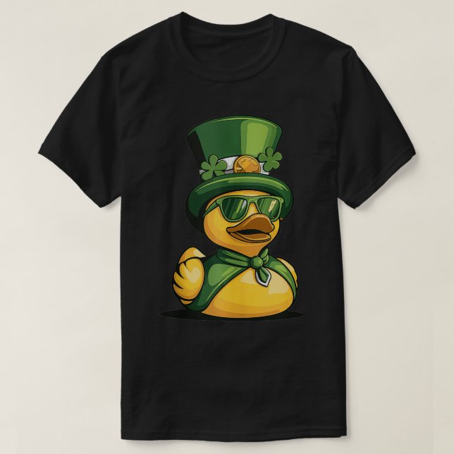 St Patricks Day Rubber Duck 1 T-Shirt (Design vorne)