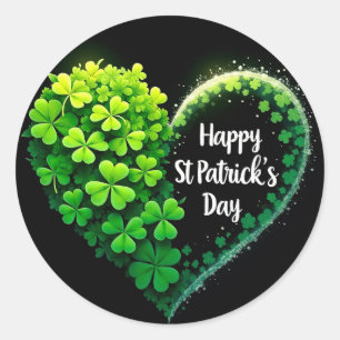 St. Patrick's Day Runder Aufkleber