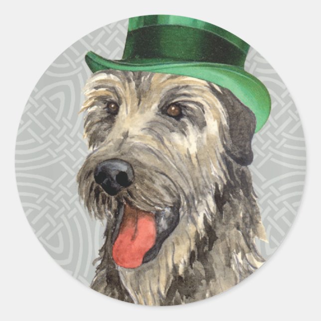 St. Patrick's Day Runder Aufkleber (Vorderseite)