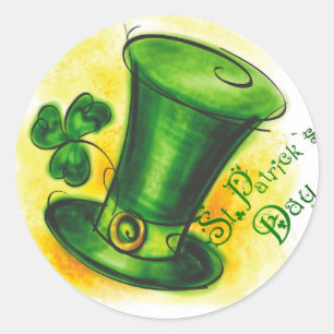 St. Patrick's Day Runder Aufkleber