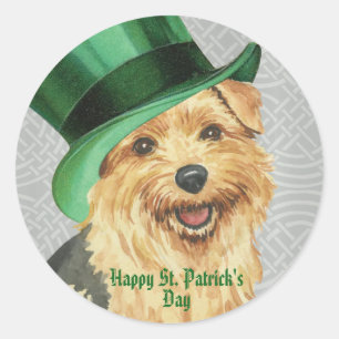 St. Patrick's Day Runder Aufkleber