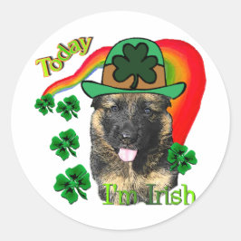 St. Patricks Day Runder Aufkleber