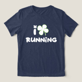 St. Patrick's Day Running Design Kleeblatt Maratho Tri-Blend Shirt